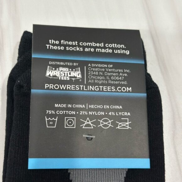 NWT Pro Wrestling Tees Mick Foley Christmas Saint Mick Socks - Picture 6 of 6